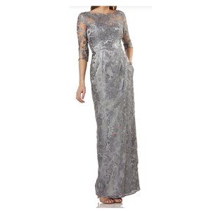 Lace Sheath Maxi Dress  by JS Collection